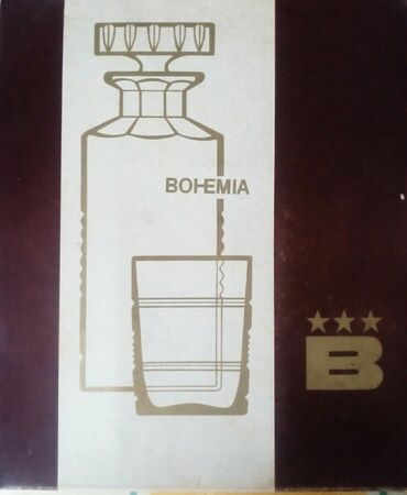 servislər: Bohemia kristal içki dəsti - Brend: Bohemia (orijinal etiketli) -