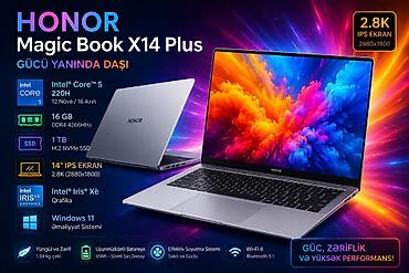 HONOR MagicBook X14 Plus – güc, zəriflik və yüksək performans! -