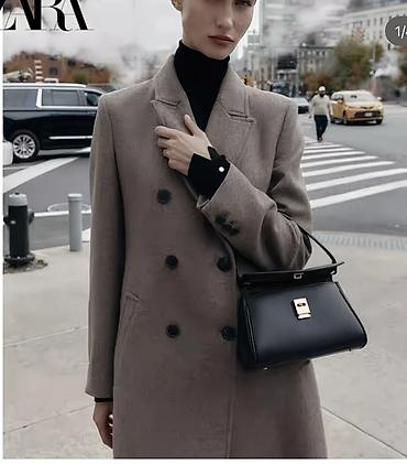 волосы на заколка: Сумка женская ZARA, модель с верхней ручкой - Цвет: классический — 1