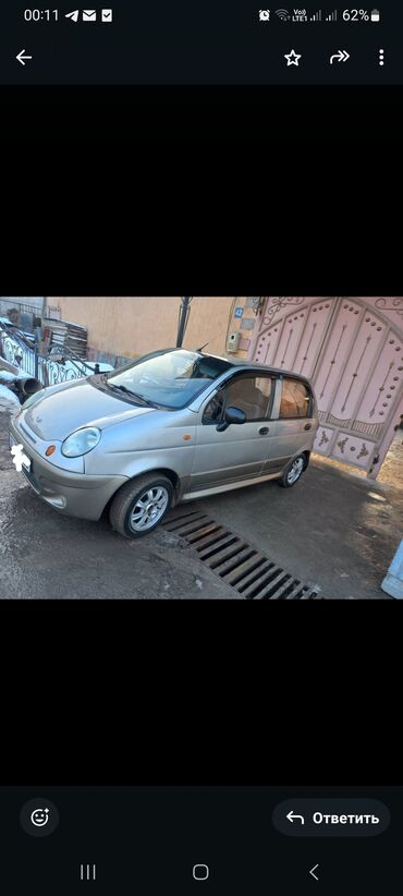 тико мошина: Daewoo Matiz: 2009 г., 0.8 л, Механика, Бензин, Хэтчбэк