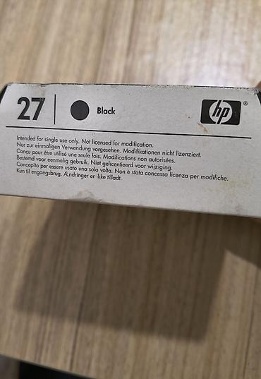 Картриджи: HP printer katrici. 27 qara rəng. yenidir. istifadə olunmayıb — 4