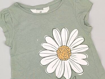 rozowa koszulka: T-shirt, H&M, 3-4 years, 98-104 cm, condition - Good