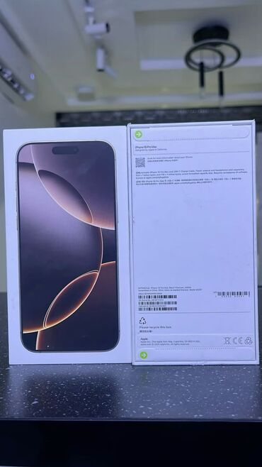 эт болук: IPhone 16 Pro Max, Жаңы, 256 ГБ, Black Titanium, Заряддоочу түзүлүш, Кабель, Куту, 100 %