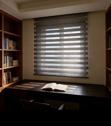 Rulon ştorlar: Zebra pərdə – günəş və məxfilik üçün mükəmməl həll - Model: Zebra — 1