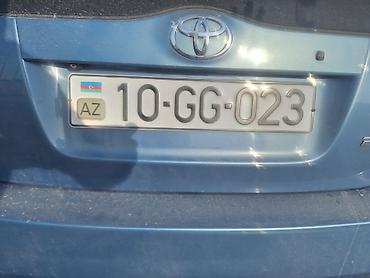 prius kalpak: “10-GG-023” dövlət nömrə nişanı — 2