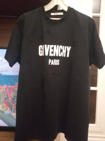 чай для похудении из египта на 100 оригинал: Унисекс футболка "Givenchy Paris destroyed logo". Размер S оверсайз