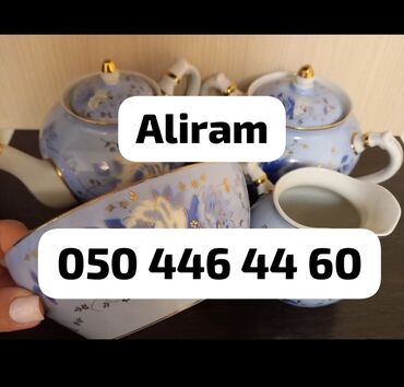 Çaydanlar və qəhvədanlar: Çay dəsti, Farfor, 6 nəfərlik, Azərbaycan