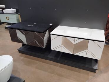 Тумбы для ванны: Тумба для ванны, Новый, С раковиной, МДФ, Бесплатная доставка, цвет - Коричневый — 6