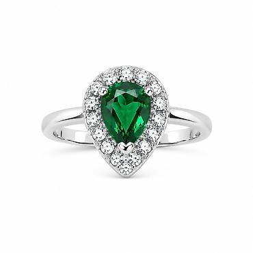 amber elixir: Кольцо «Emerald» из серебра 925 - Артикул: 14384 - Категория: кольца — 1