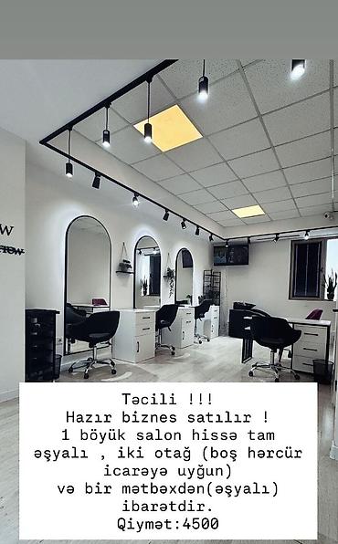 Готовый бизнес: Hazır salon biznesi satılır 4500 AZN-ə.Ünvan Sumqayıt (² — 1