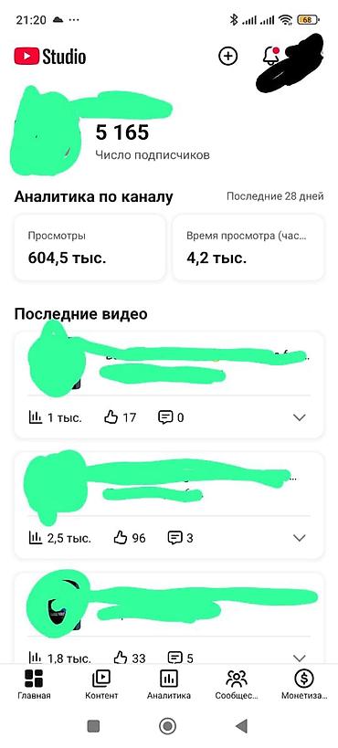 Даяр бизнес: YouTube-канал с аудиторией 5 165 подписчиков. Статистика по каналу за — 1