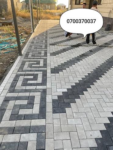 Брусчатка кирпич: Брусчатка кирпич, Для парковки, Бетонная, Прессованная, Новый, Укладка, Гарантия — 9