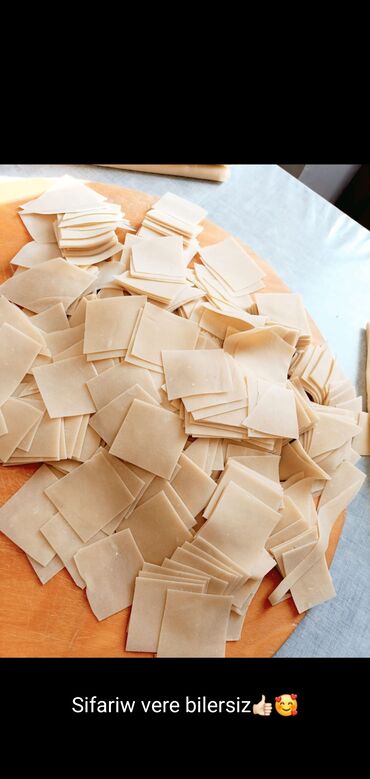 Sifarişlə hazır yeməklər: Xəngəl və ev yeməkləri üçün əl işi xəmir məhsulları və şirniyyatlar — 13