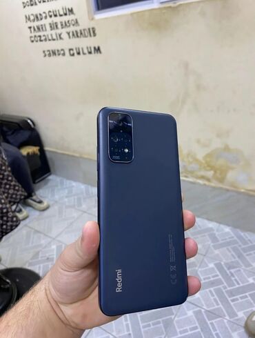 i̇nfinix note 30: Redmi Note 11, 64 ГБ, цвет - Черный, Сенсорный, Отпечаток пальца, Две SIM карты