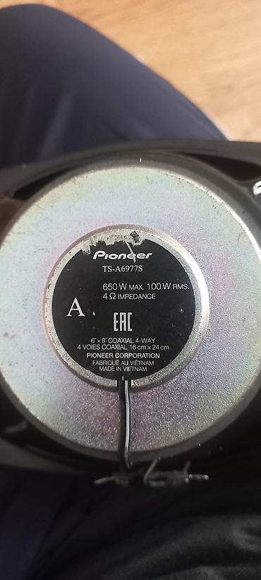 Колонки и сабвуферы: Pioneer TS-A6977S avtomobil akustikası – 6"x9" (16 x 24 sm) koaksial — 1
