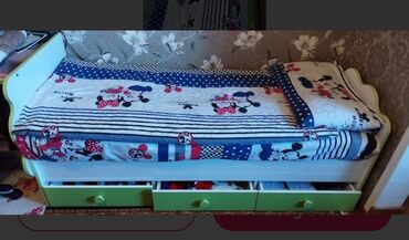 tek adamliq carpayi: Oğlan və qız üçün, Çarpayı, Bazasız, Matras ilə, Siyirməli