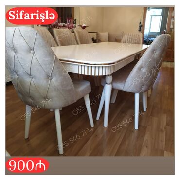 кухонные стулья: Qonaq otağı üçün, Yeni, 8 stul