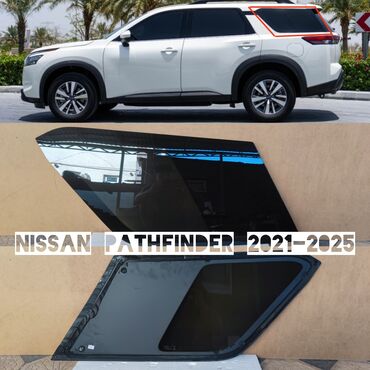 Бамперы и комплектующие: Стекло Заднее левое Nissan, 2024 г., Б/у, Оригинал