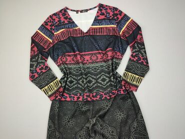 długa elegancka sukienka: Sukienka, Rozkloszowana, 5XL (EU 50), stan - Idealny, Bpc