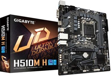 Материнские платы: Материнская плата, Б/у, Gigabyte, LGA1200, Mini-ATX, Для ПК