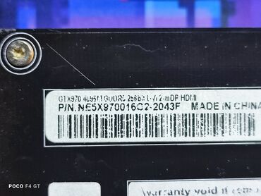 оперативная память ddr5: Видео карта, Колдонулган, Palit, GeForce GTX, 4 ГБ, ПК үчүн
