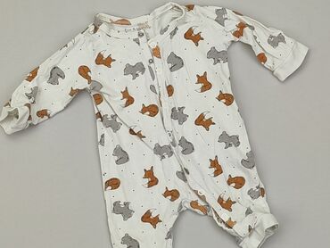 kombinezon niemowlęcy biały: Kombinezon, Fox&Bunny, 0-3 m, stan - Dobry