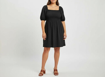 sukienki czarna plus size: H&M, Sukienka damska, rozmiar XL