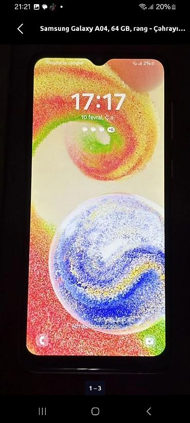 balaca ariston: Samsung Galaxy A04, 64 GB, rəng - Qara, İki sim kartlı — 2