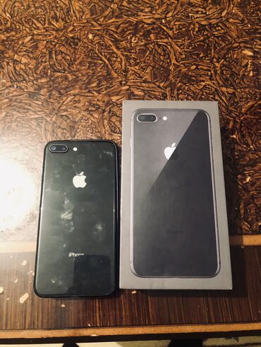 IPhone 8 Plus, 64 GB, Qara, Barmaq izi