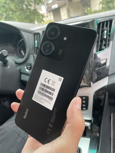 скупка бу телефонов на запчасти: Redmi, Redmi 13C, Колдонулган, 128 ГБ, түсү - Кара, 1 SIM, 2 SIM, eSIM