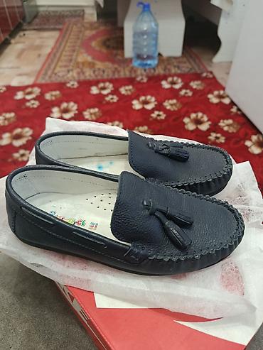 missmamma обувь: Детские мокасины Özpınarci - Цвет: тёмно-синий (navy) - Материал — 1