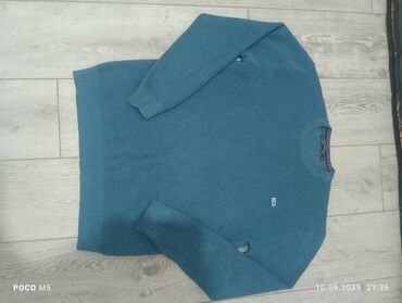 мужская водолазка: Мужской свитер, XL (EU 42), Tommy Hilfiger, Новый, цвет - Синий, Платная доставка