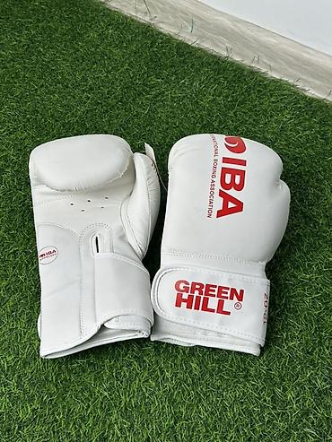 champ: Боксерские перчатки IBA/World Boxing/Green Hill, белые - Вес: 10 oz и — 4