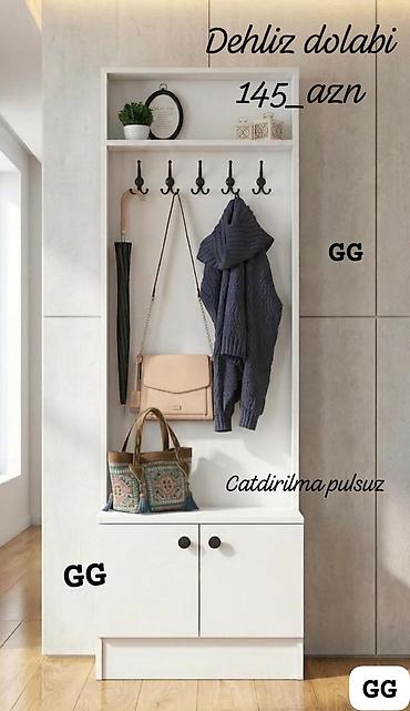Dəhliz dolabları: Yeni və Sifarişlə Dehliz dolabi 145_azn Ölçü 200×35×80 sm — 1