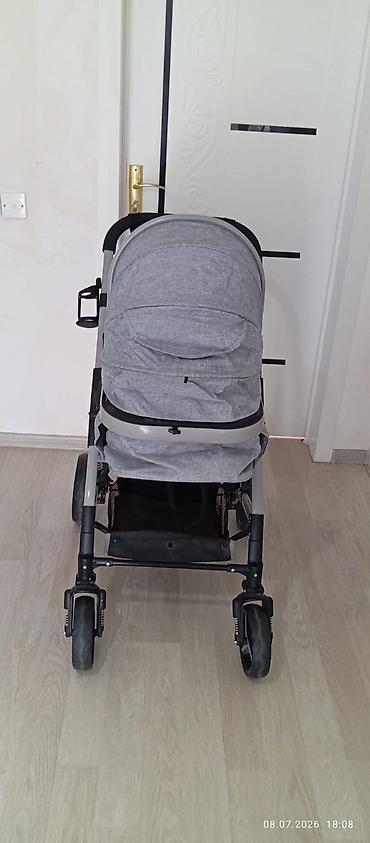 Araba-beşiklər: Uşaq arabası – “Baby Home”, boz rəng - 2-si 1-də tipli: beşik tipli — 3