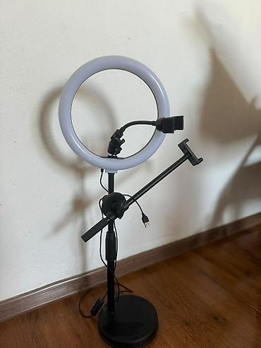 80 d: Кольцевая LED-лампа на штативе с держателем для смартфона и — 1