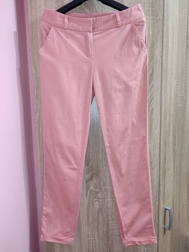 pink pantalone: S (EU 36), Normalan struk, Ravne nogavice