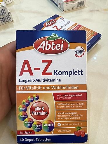 Abtei A–Z Komplett Langzeit-Multivitamine – 40 depo-tabletka Məhsul