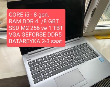 notebooklar: İşlənmiş HP Pavilion, 15.6 ", Intel Core i5, 256 GB, Ünvandan götürmə