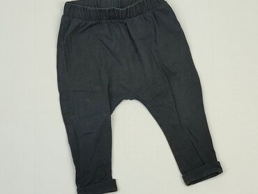 legginsy ozdobne czarne: Spodnie dresowe, 9-12 m, stan - Bardzo dobry