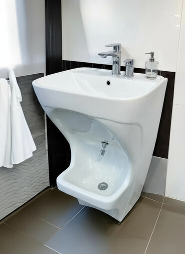 пьедесталом раковина с: Ванна үчүн раковина, Кош формасы, Материалы: Керамика, Өлчөмү: 90 x 60 см