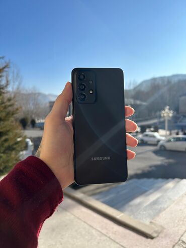 ayfon 7 s: Samsung Galaxy A33, 128 GB, rəng - Qara, Face ID, Barmaq izi