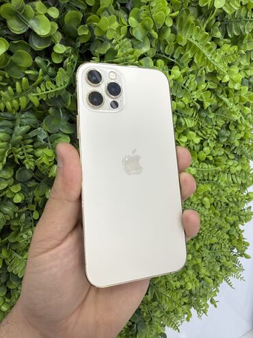 Apple iPhone: IPhone 12 Pro, 256 GB, Matte Gold, Zəmanət, Face ID, Sənədlərlə