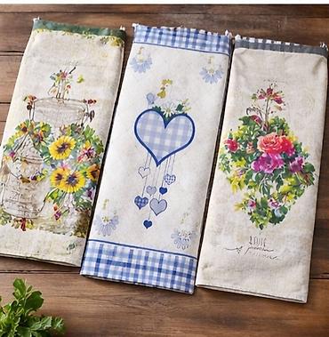 Kuhinjski tekstil: Kuhinjske krpe sa štampom – razni dekorativni motivi - Materijal — 1