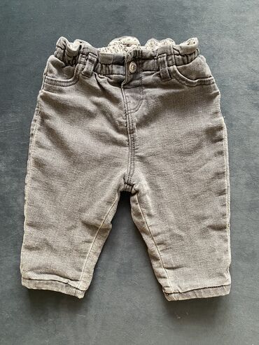 джинсы для девочки: Джинсы и брюки, цвет - Серый, Б/у