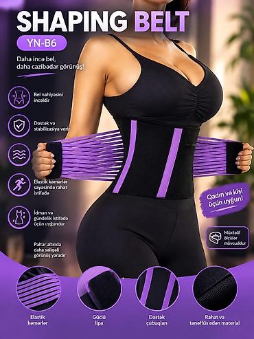 arıqlama kofe: YN-B6 Shaping Belt – bel formalaşdıran kəmər - Daha incə bel effekti — 1