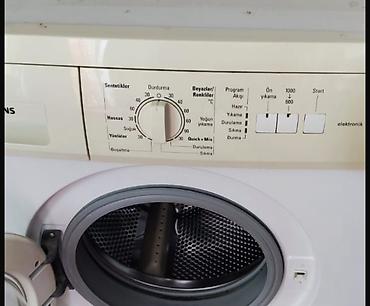 kameralı maşın: Siemens önyükləməli paltaryuyan maşın (Real Alıcıya endirim olacaq) - — 3