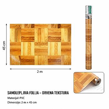 KMT Samolepljiva folija u boji drveta 3280389 - Tekstura: drvo