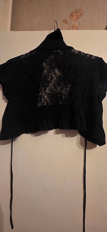 smok: Qara qısa bolero/kardiqan - Rəng: qara - Model: qısa bolero, önü açıq — 2