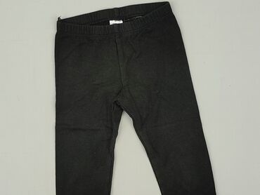 czarne rajstopy 110: Legginsy, H&M, 9-12 m, stan - Dobry